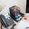 Mind Reader Black 3 Drawers Mini Desk Office Supplies Organizer